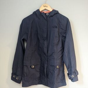 The North Face Navy Hooded Rain Jacket
